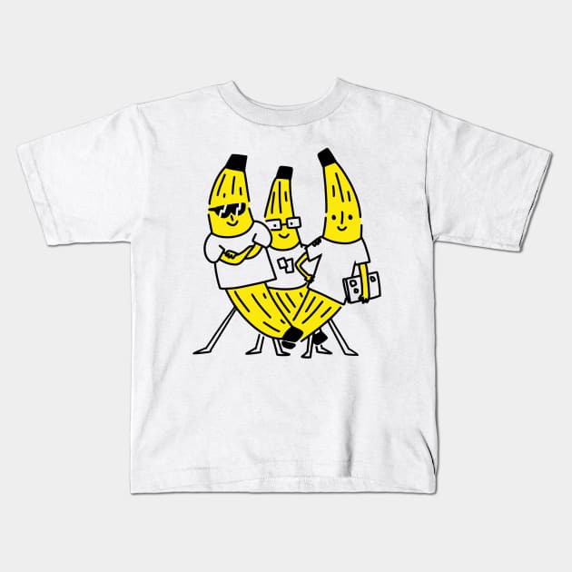 We've Gone Bananas! (color) Kids T-Shirt by ginaromoart